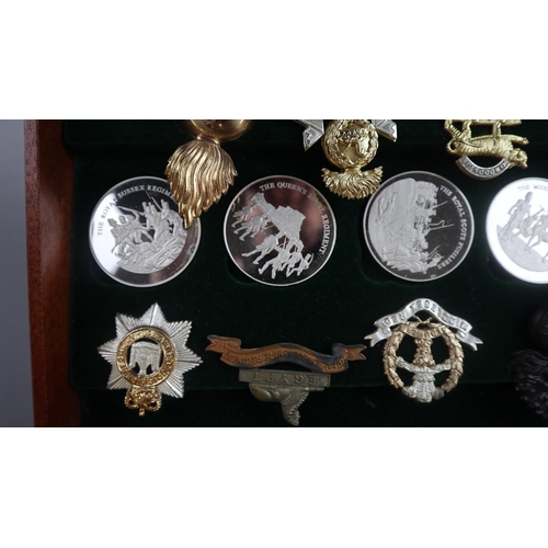 82 - Cased silver medallions - Great British Regiments - The Birmingham Mint's tribute to the 52 time-hon... 