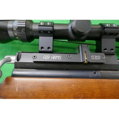 99 - Air rifle - gas filled with scope - Air Arms S310