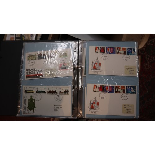 108 - Stamps- GB box of FDC's in 6 binders