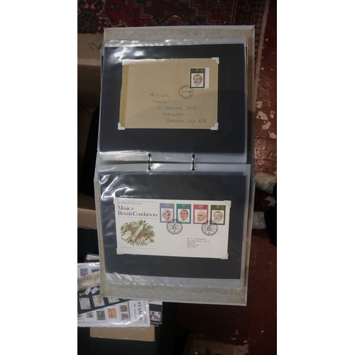 108 - Stamps- GB box of FDC's in 6 binders