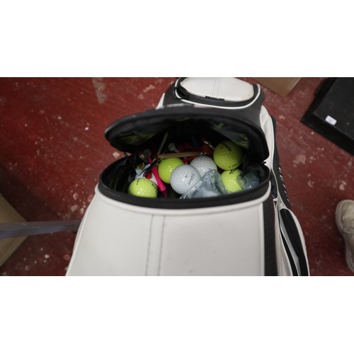 291 - Moto Caddy S1 golf trolley with lithium battery and matching bag