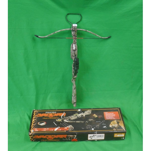 144 - Jaguar 175LB crossbow with bolts and original box