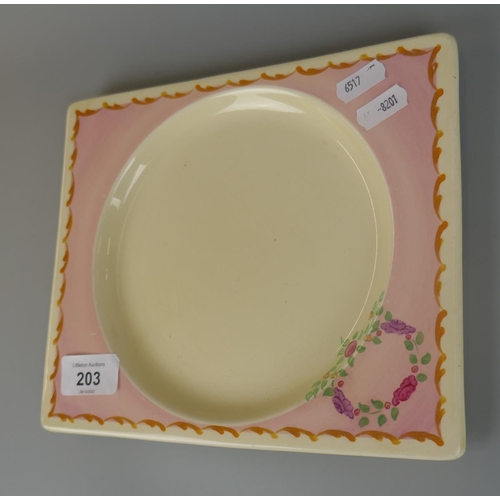 203 - Clarice Cliff rectangular plate