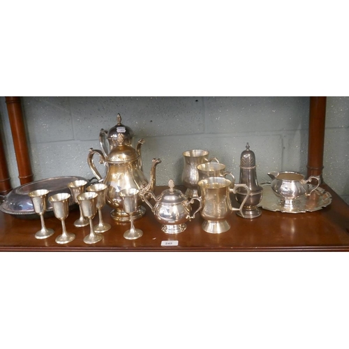 245 - Collection of silver plate