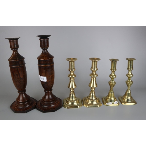 251 - 3 pairs of candlesticks