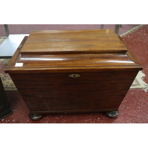 280 - Antique mahogany sarcophagus cellarette