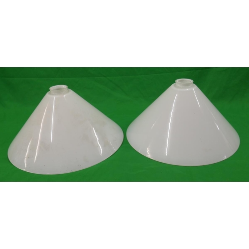 364 - Pair of glass light shades