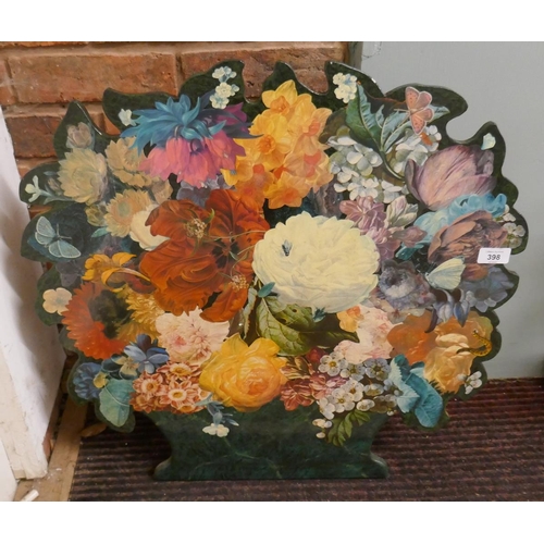 398 - Floral fire screen