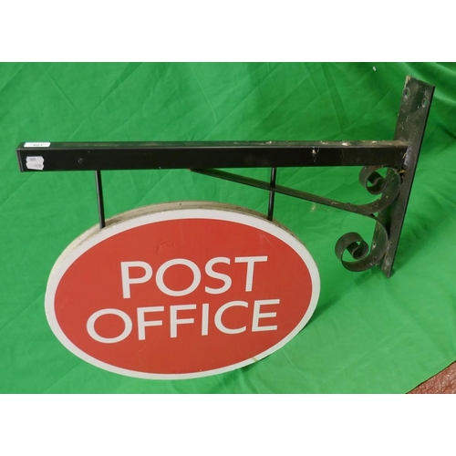 401 - Post office sign with hanging bracket