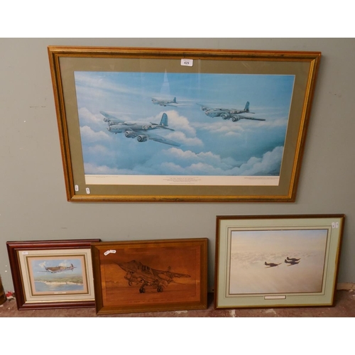 429 - Collection of military aircraft prints