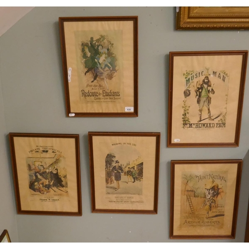 430 - Collection of theatre prints