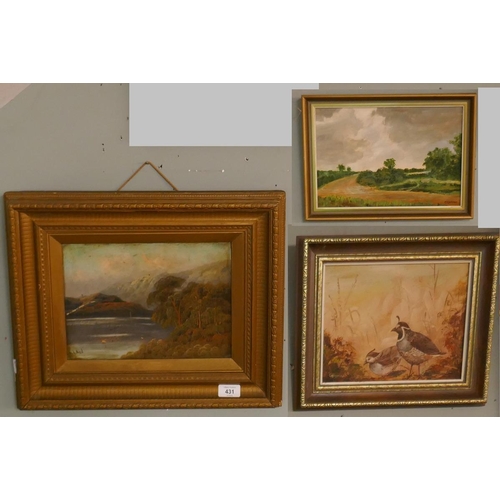 431 - 3 oil paintings