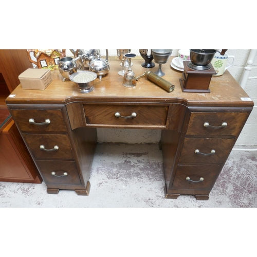 455 - Art Deco desk - Approx size W: 105cm D: 50cm H: 74cm