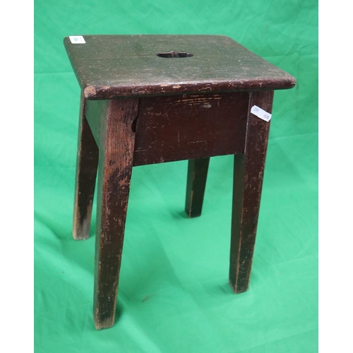 504 - Victorian jeweller's wooden stool