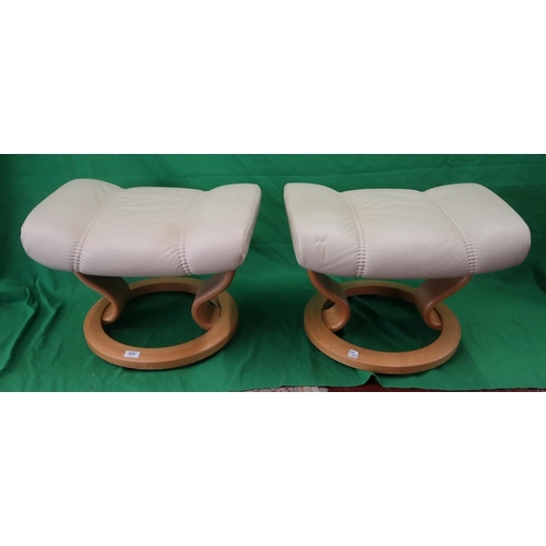 513 - 2 Stressless foot stools