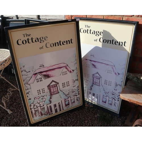 559 - 2 large Cottage of Content pub signs