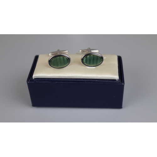 83 - Pair of silver Dunhill cufflinks