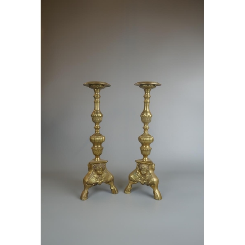 177 - 2 pairs of large and impressive candlesticks