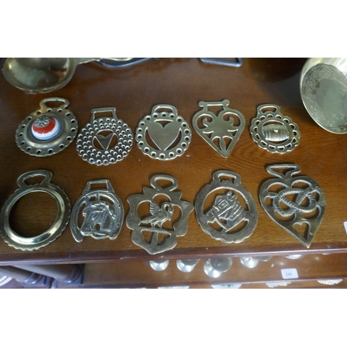 246 - Collection of horse brasses etc