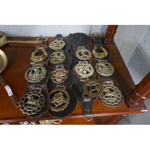 246 - Collection of horse brasses etc