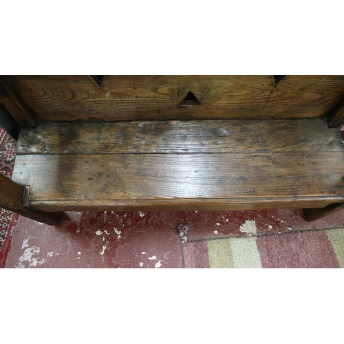 276 - Early elm child's bench - Approx. length 120cm