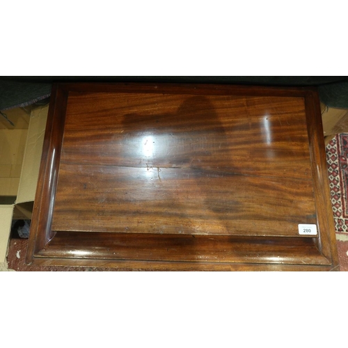 280 - Antique mahogany sarcophagus cellarette