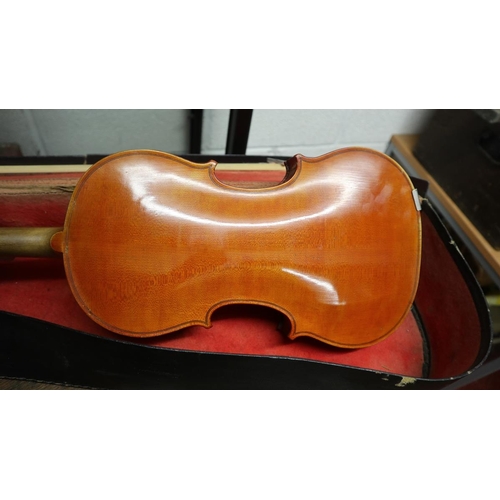 384 - Vintage violin in original case