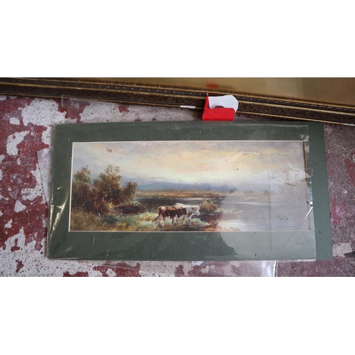 450 - Watercolour by T J Watson - 1886 together with another by his son W H Watson