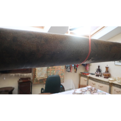 478 - Very large antique bespoke telescope - Approx L: 257cm