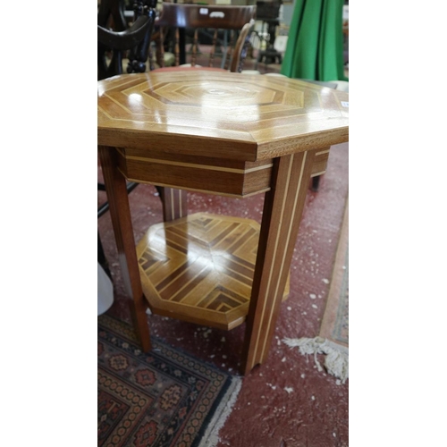 503 - 2 tier octagon occasional table