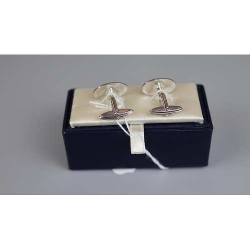 83 - Pair of silver Dunhill cufflinks