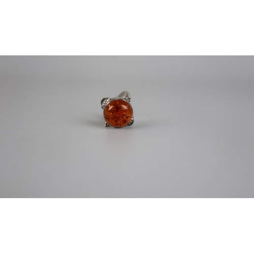 93 - Collection of silver and amber jewellery