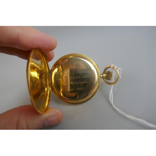 116 - 18ct gold pocket watch - S Smith and Sons London 91-441