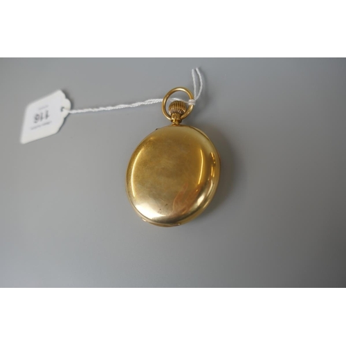 116 - 18ct gold pocket watch - S Smith and Sons London 91-441