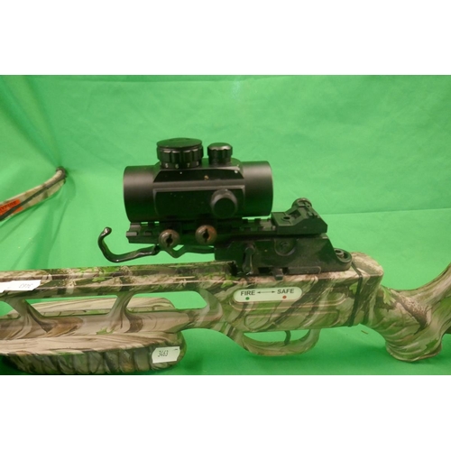 144 - Jaguar 175LB crossbow with bolts and original box