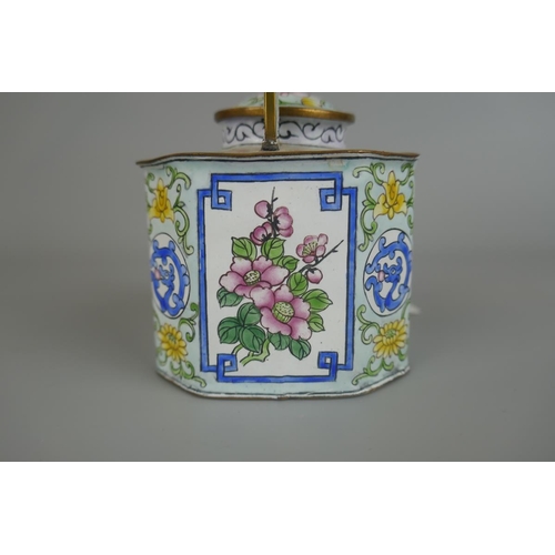 196 - Hand painted small Oriental teapot