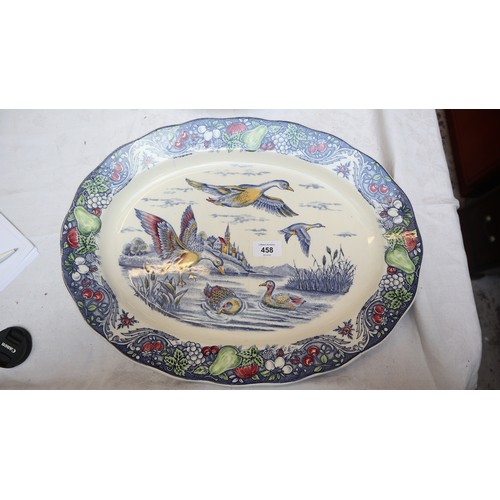 458 - 2 large meat plates