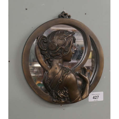 427 - Art Nouveau style mirror