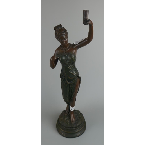 436 - Figure of maiden - Approx height: 50cm