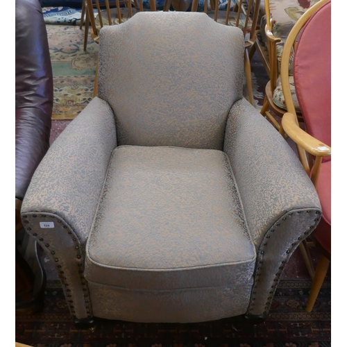 528 - Art Deco style upholstered club armchair fully restored