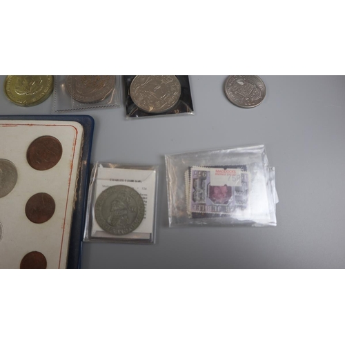 117 - Coins to include silver etc