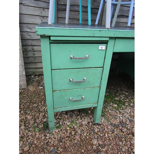 541 - Large metal vintage desk