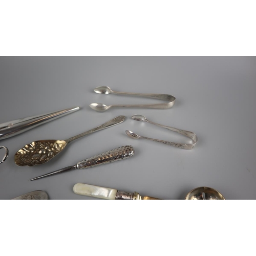 9 - Collection of hallmarked silver