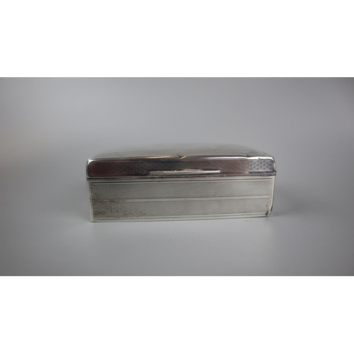 2 - Hallmarked silver cigarette box