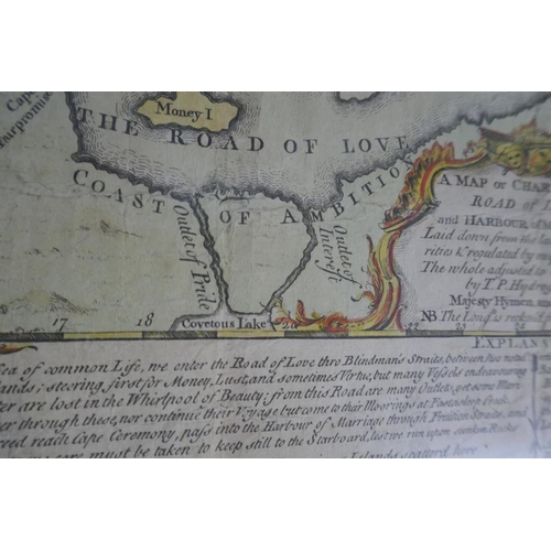 431 - Antique Road of Love map dated 1812