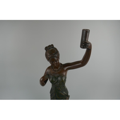 436 - Figure of maiden - Approx height: 50cm