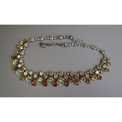 136 - Blingy costume necklace