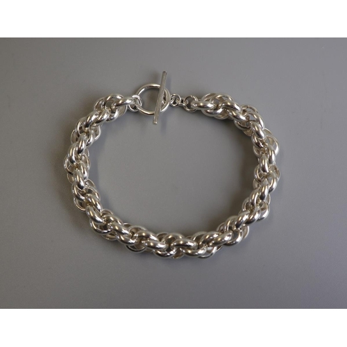 170 - Heavy silver rope chain / bracelet