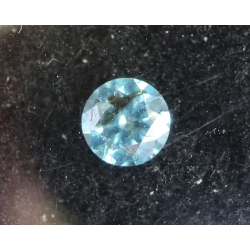 214 - Blue diamond with certificate