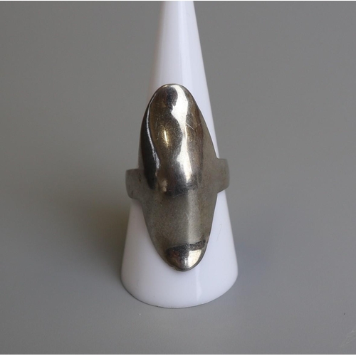 219 - Silver designer ring